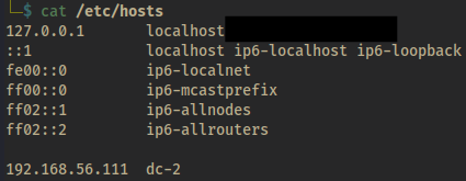 added dc-2 into /etc/hosts