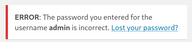 /wp-login.php user enum possible