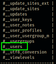 MySQL - joomladb tables